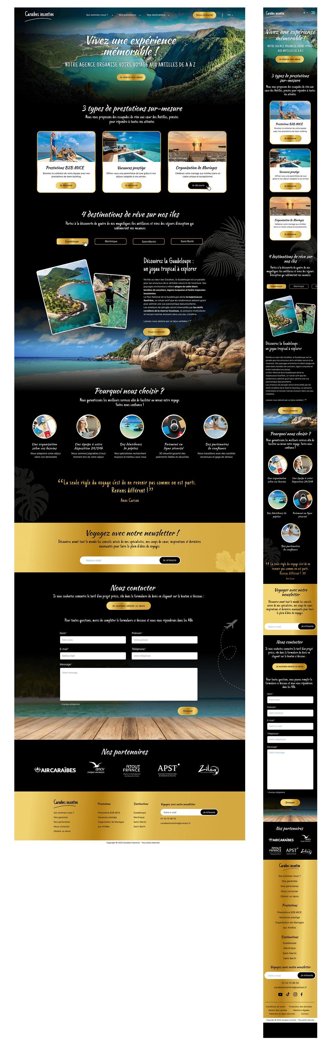 Site Caraibes incentive
